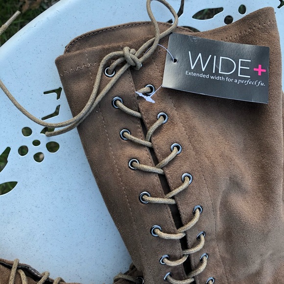 Wide Width Over the Knee Brown Boots - Picture 6 of 8